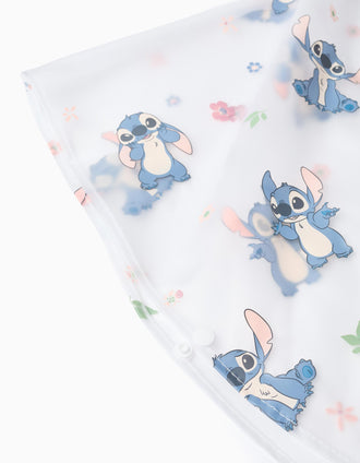 Poncho Impermeável com Capuz para Menina 'Stitch', Transparente