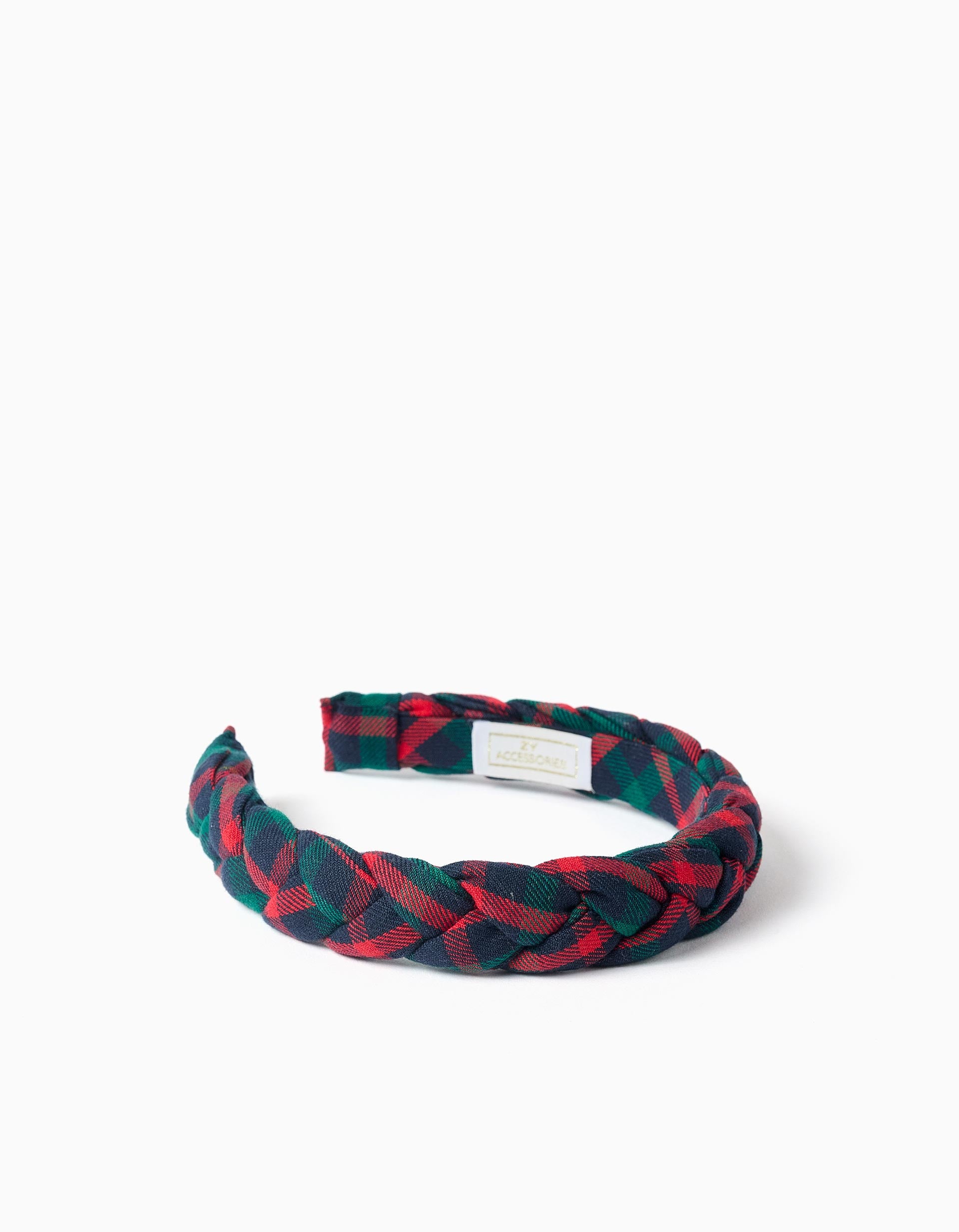Braided headband with checked pattern You&Me for girls, multicolour