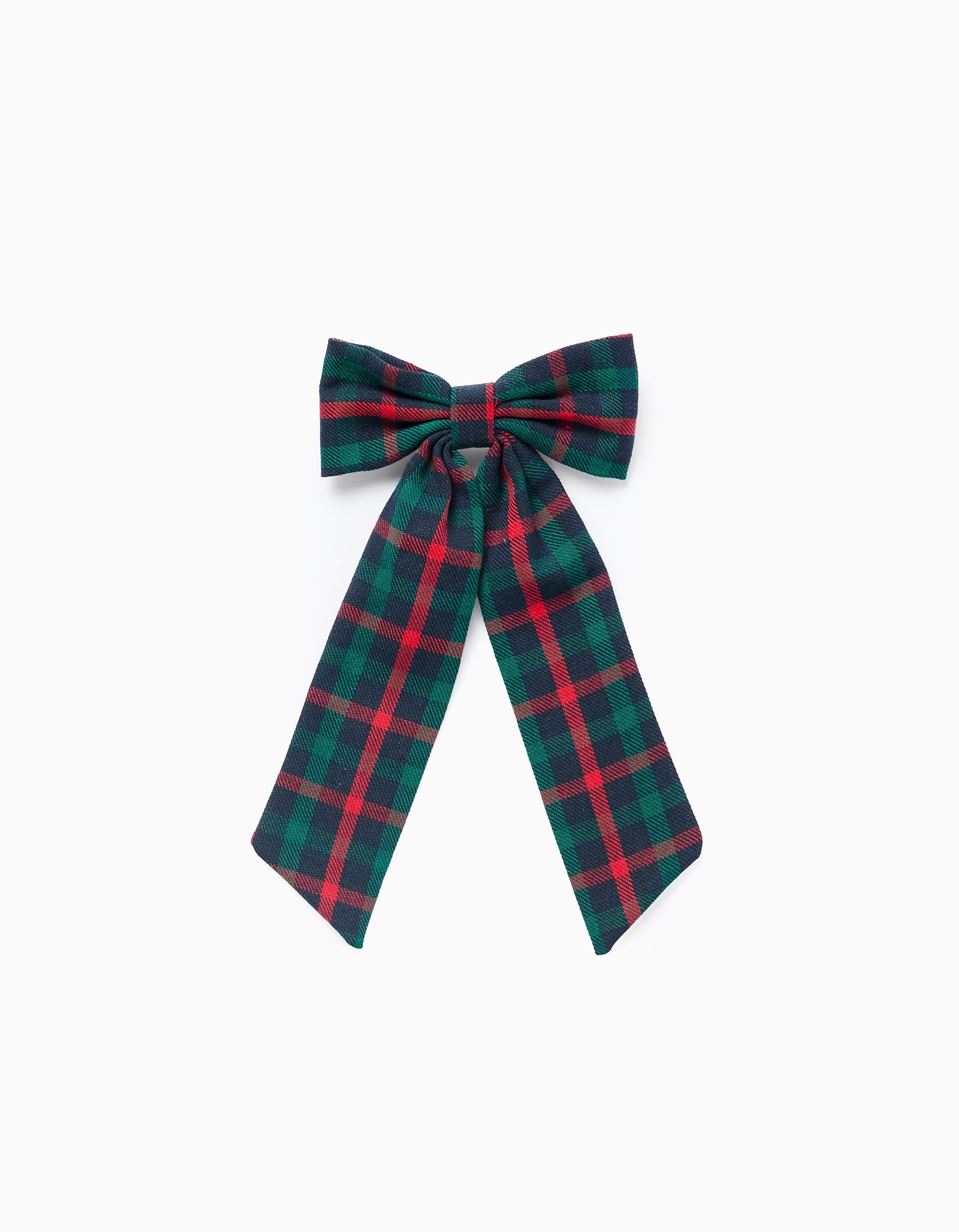 Hair slide with checked bow You&Me for girls, multicolour