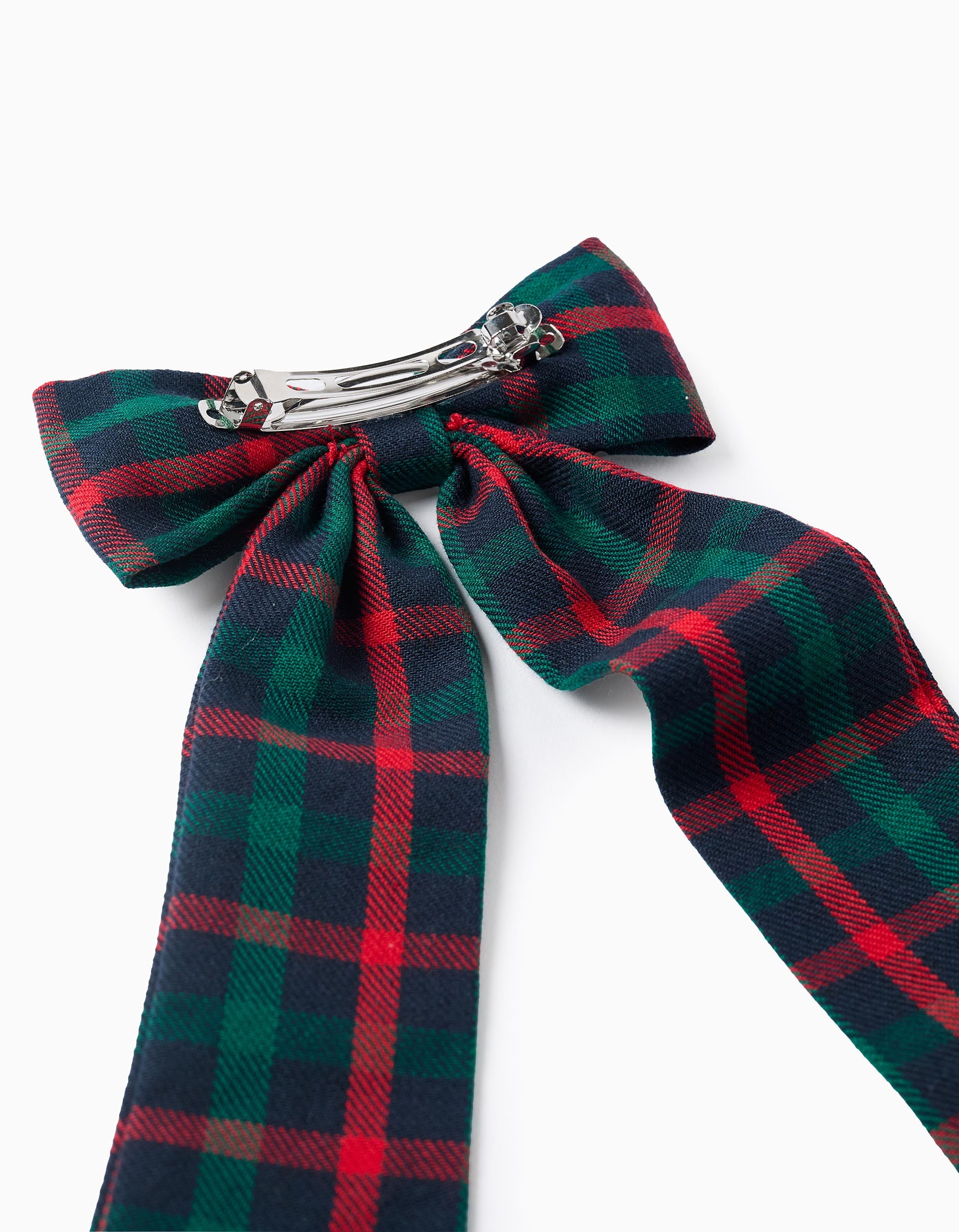 Hair slide with checked bow You&Me for girls, multicolour