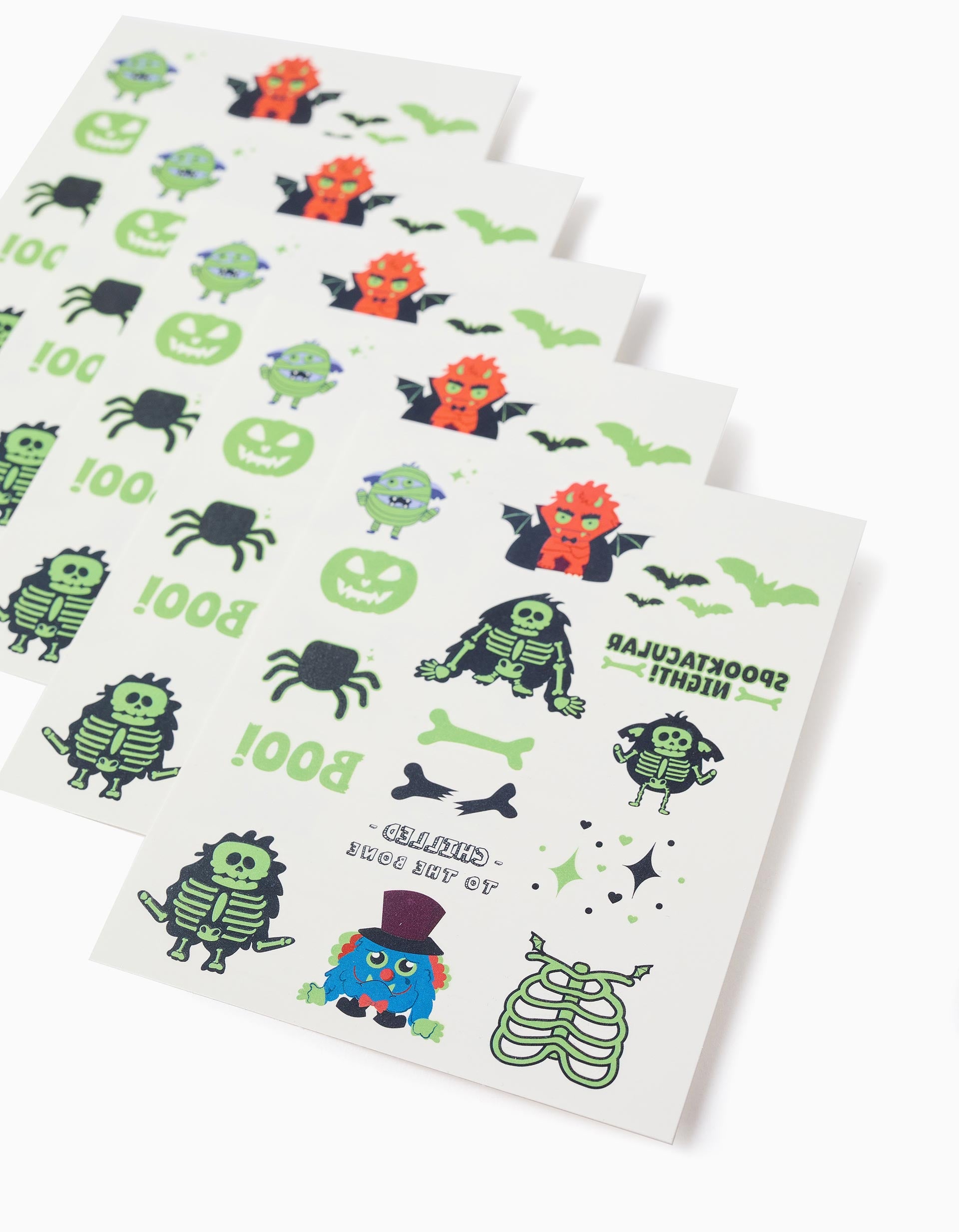 Glow in the Dark Temporary Tattoos for Babies and Boys 'Halloween'