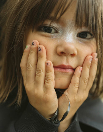 Pegatinas de Uñas Brillan en la Oscuridad para Bebé y Niña 'Halloween'