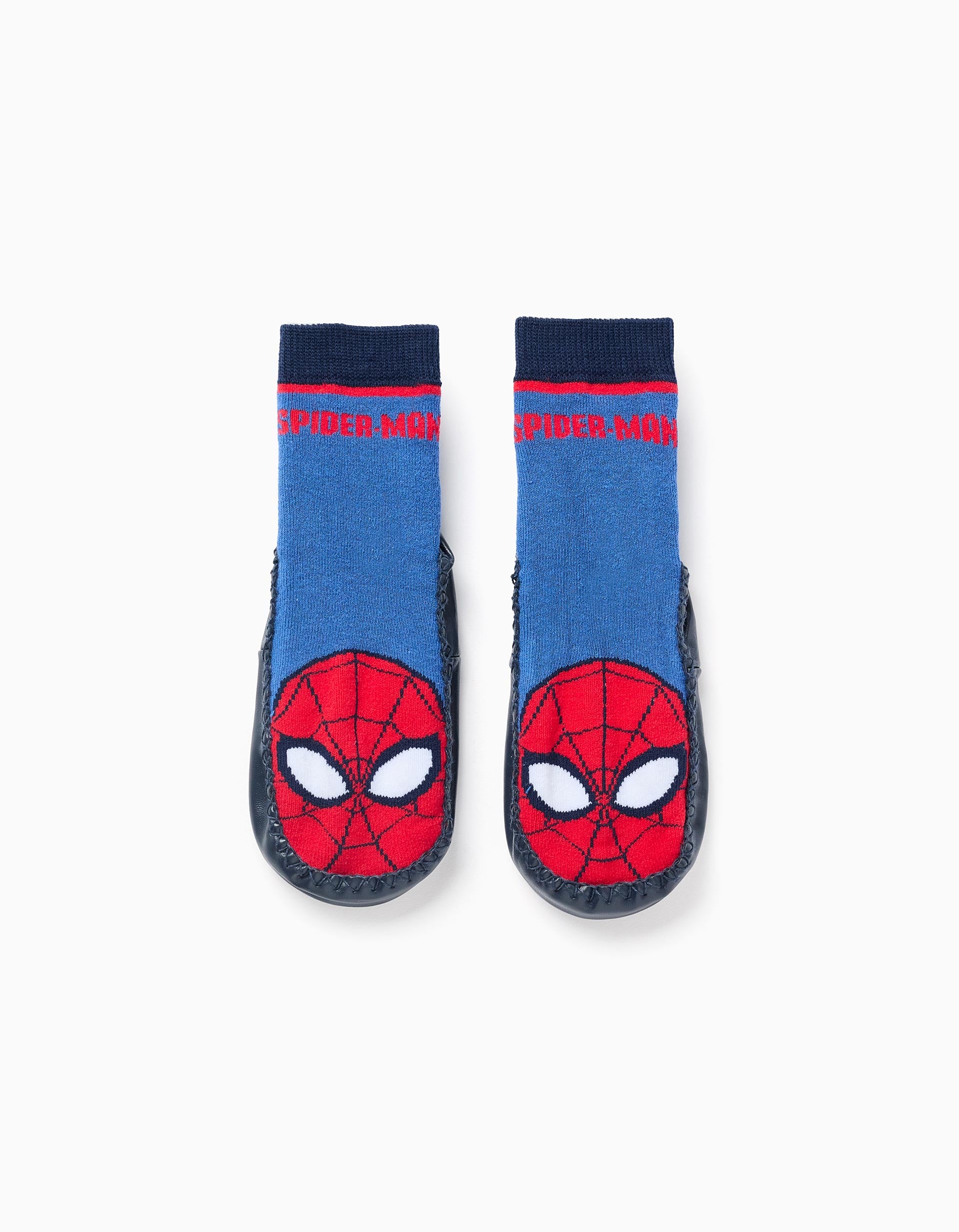 Calcetines-Zapatillas Spider-Man para Niño, Azul/Rojo