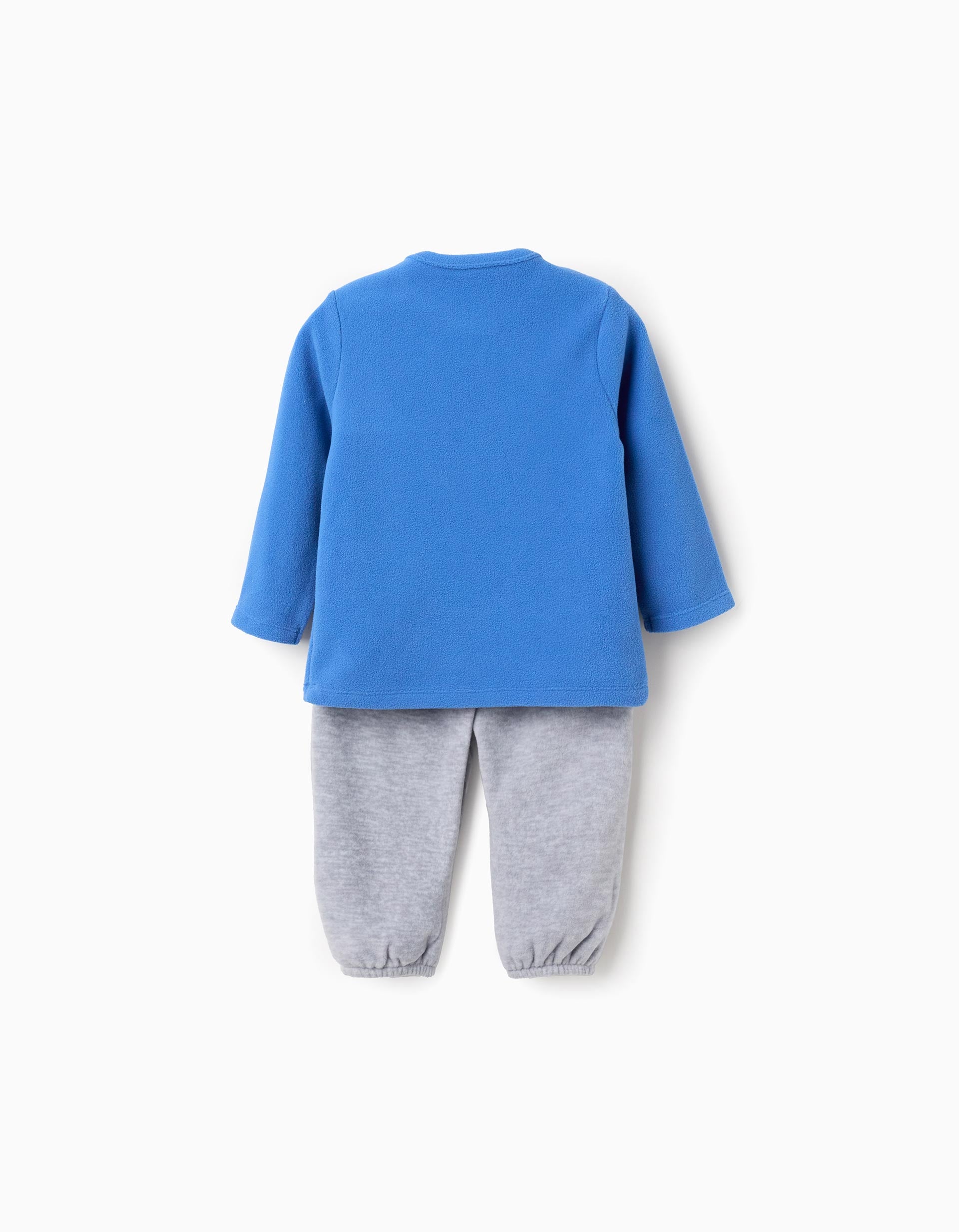 Polar Fleece Pyjamas for Baby Boys 'Yupi', Blue/Grey