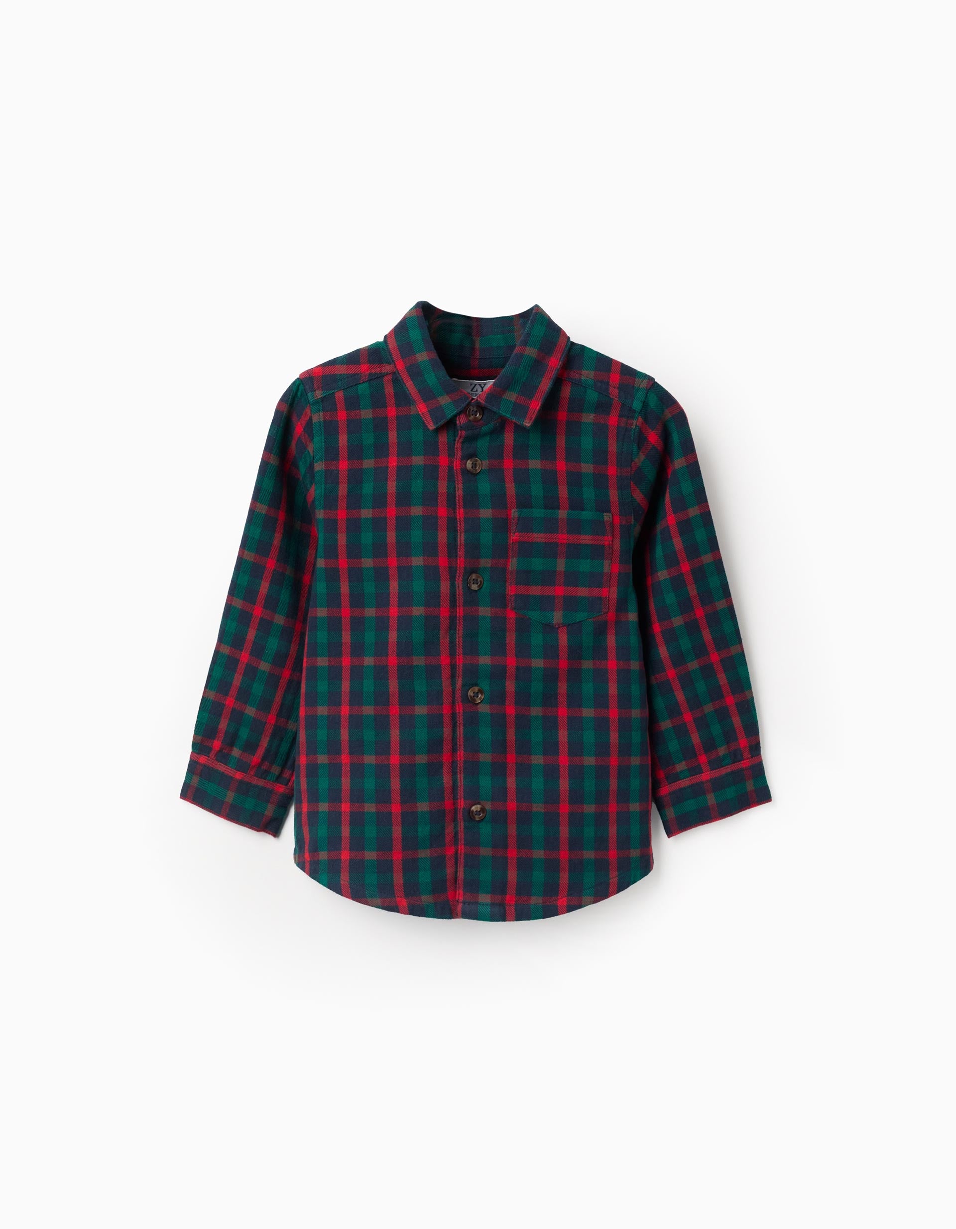 Long-sleeve checked cotton shirt You&Me for baby boys, multicolour