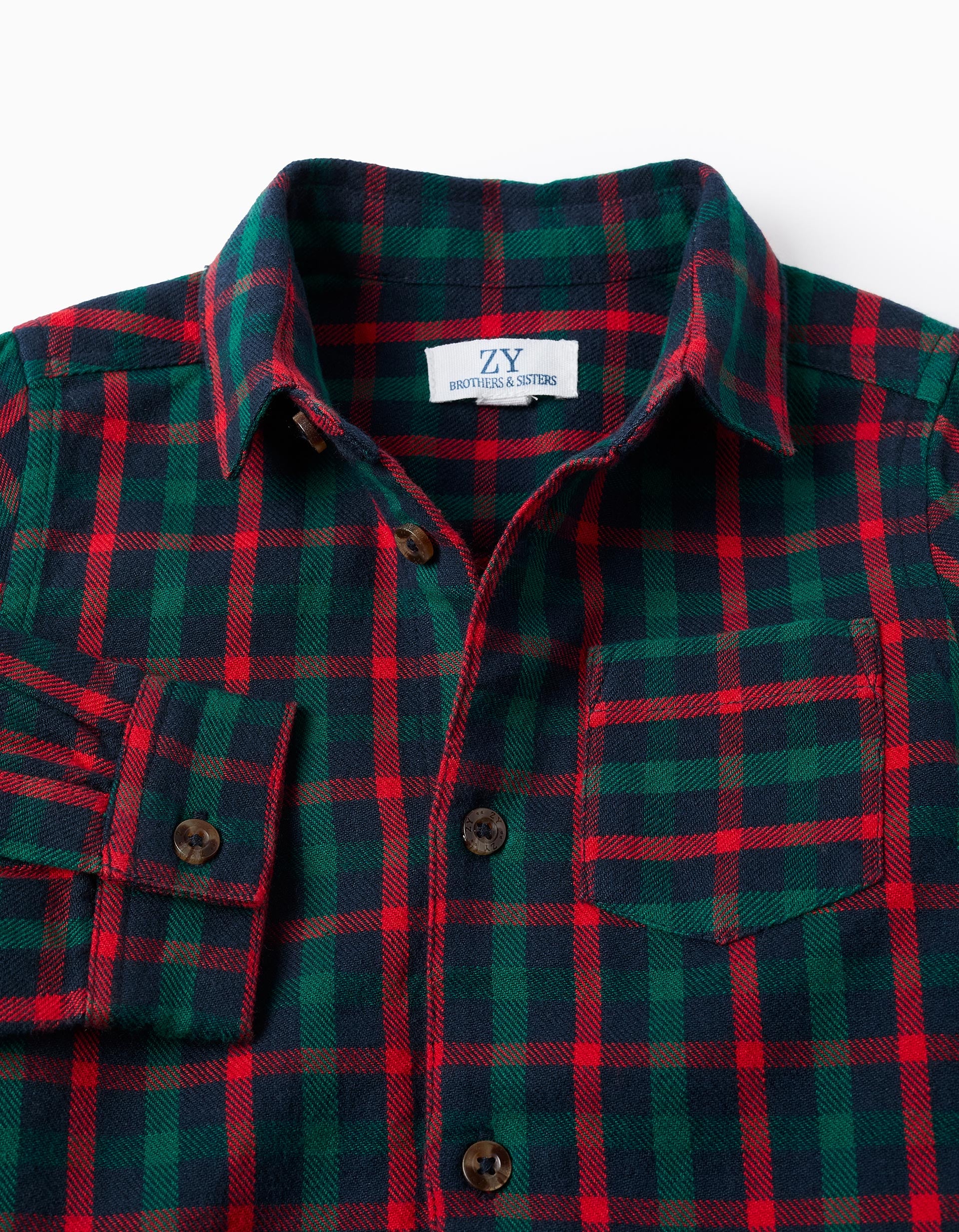 Long-sleeve checked cotton shirt You&Me for baby boys, multicolour