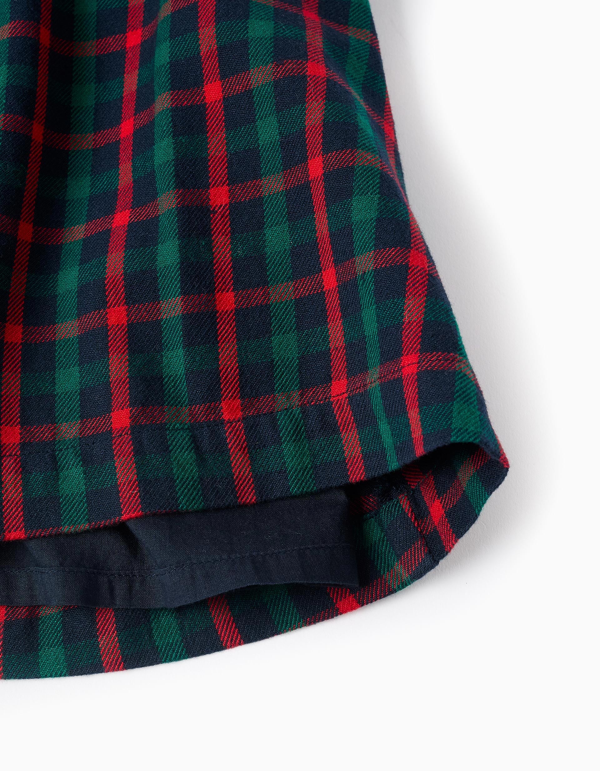 Checkered T-shirt + dress You&Me for baby girls, green/blue/red