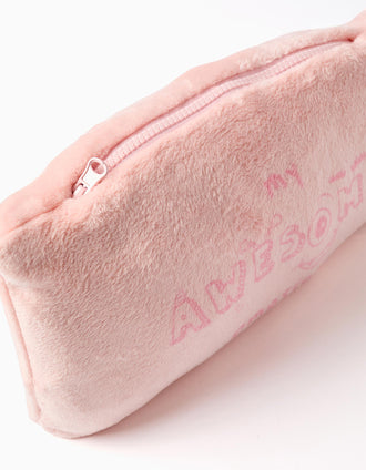 Convertible hoodie in coral fleece 'Monsters of Emotions' for girls, pink