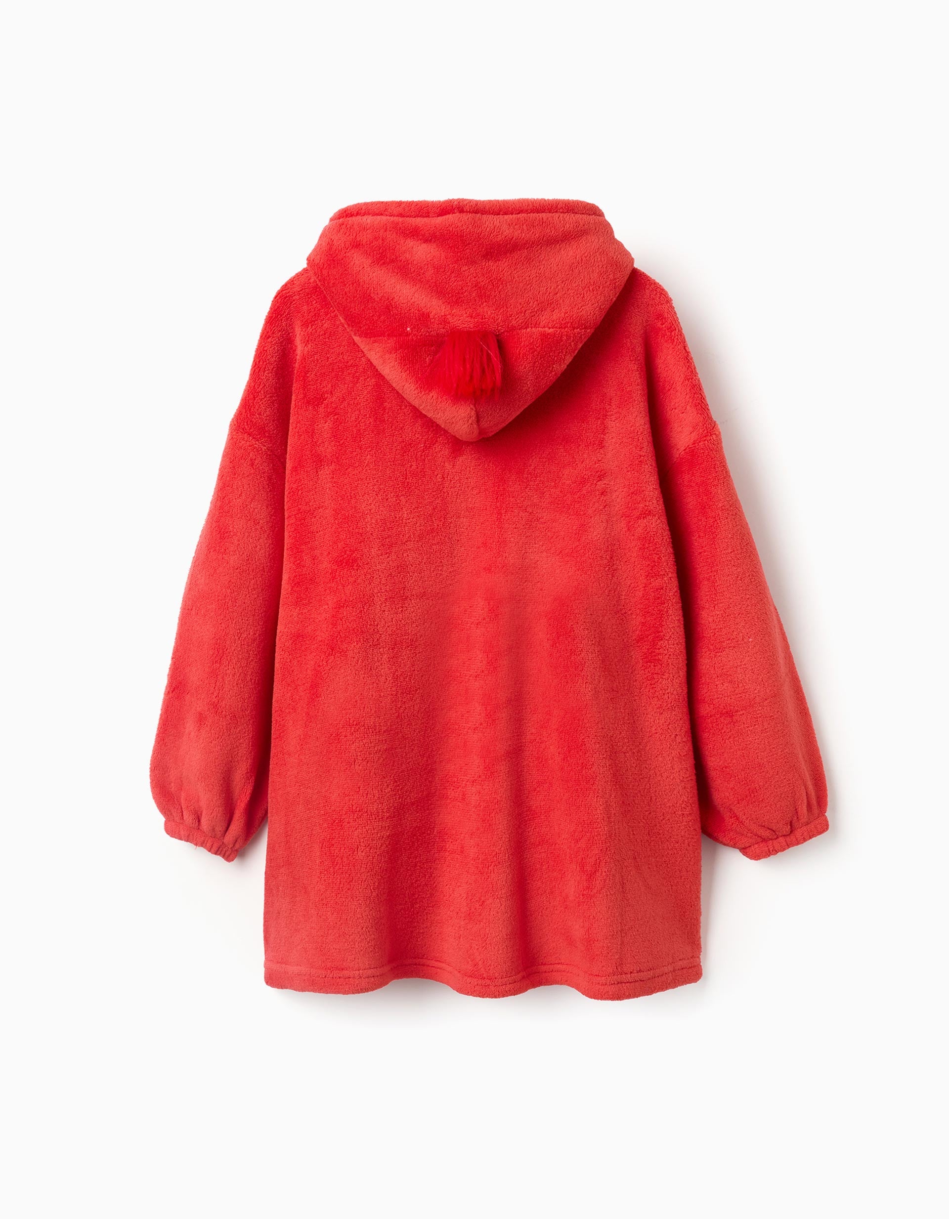 Convertible hoodie in coral fleece 'Monsters of Emotions' for boys, red