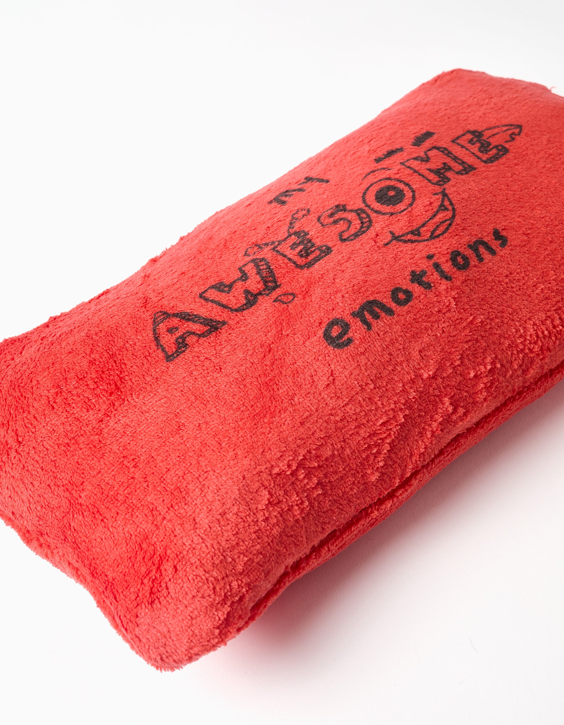 Convertible hoodie in coral fleece 'Monsters of Emotions' for boys, red