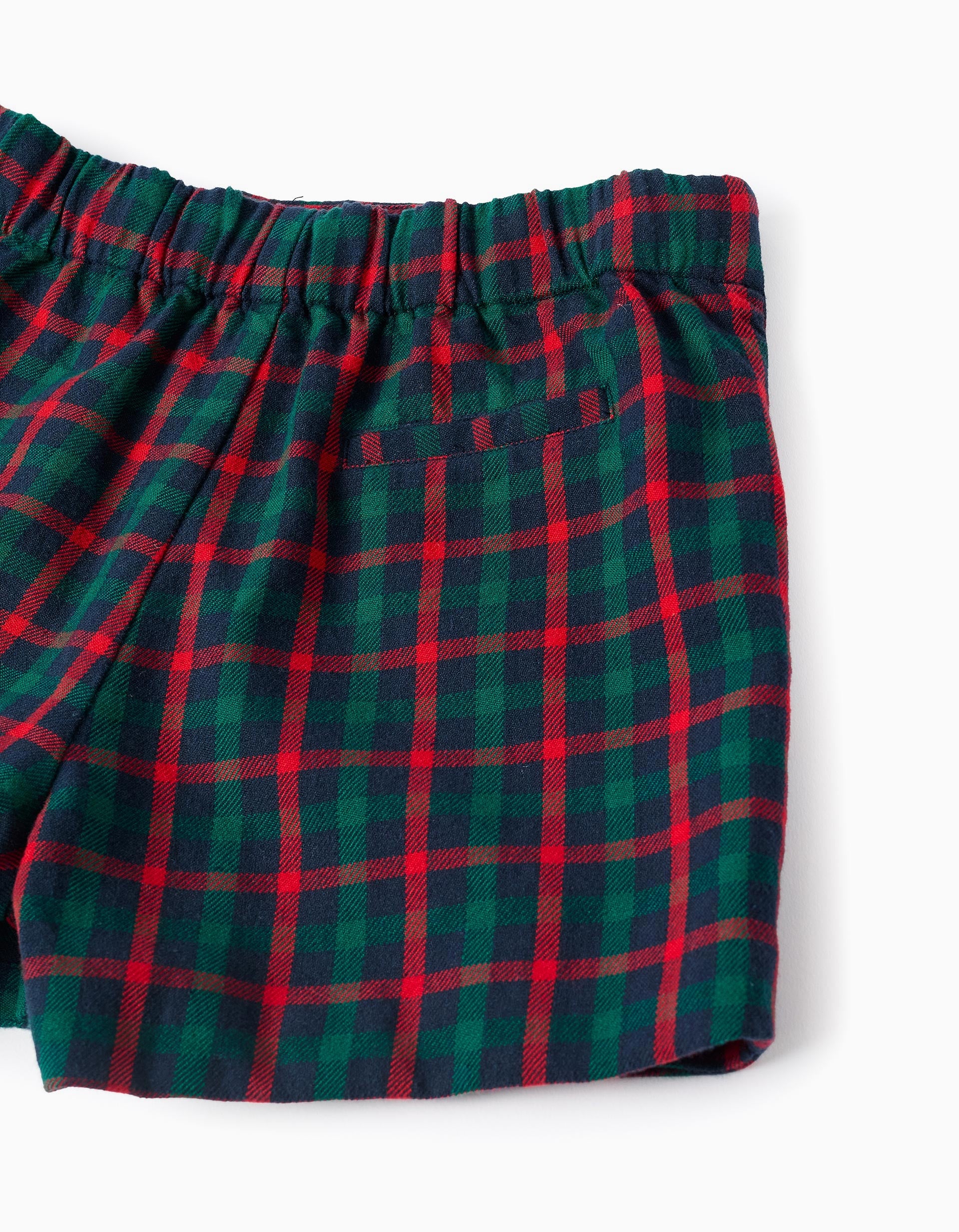 Checked cotton skirt You&Me for girls, green/blue/red