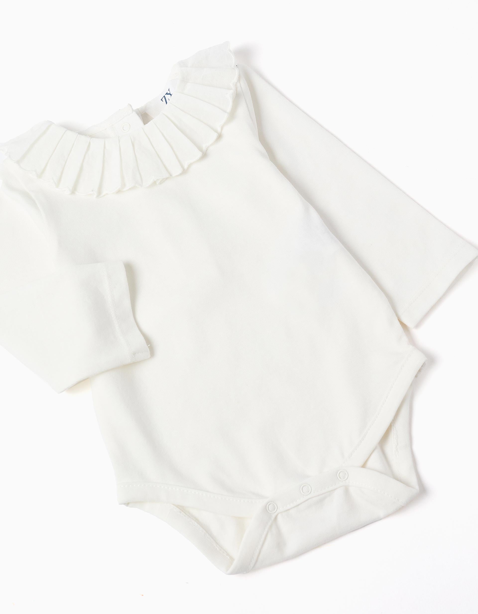 Bodysuit + checked twill bloomers You&Me for newborn girls, multicolour