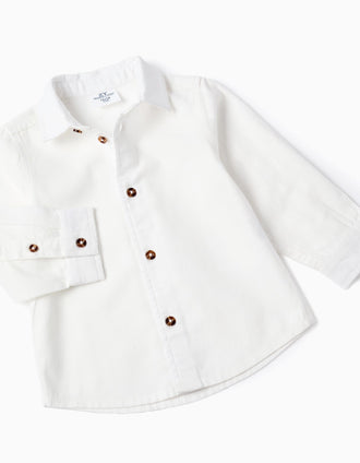 Camisa + jardineiras com xadrez You&Me para bebé menino, multicolor