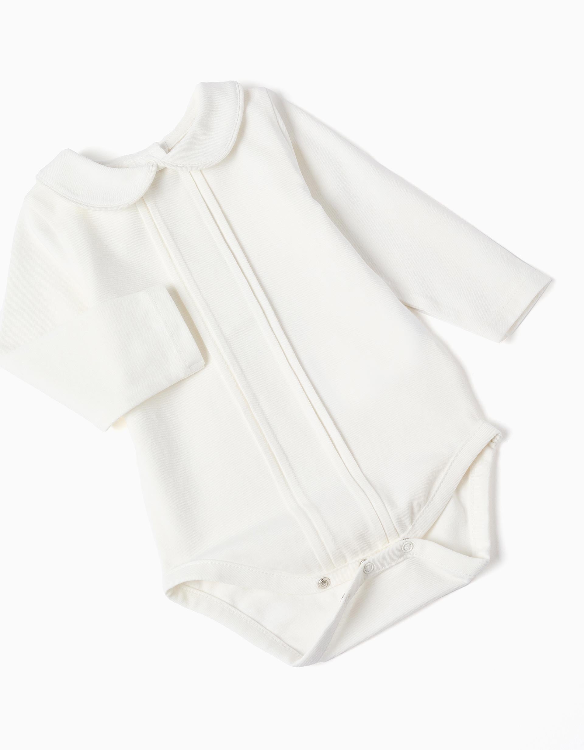 Bodysuit + checked twill dungarees You&Me for newborn boys, multicolour