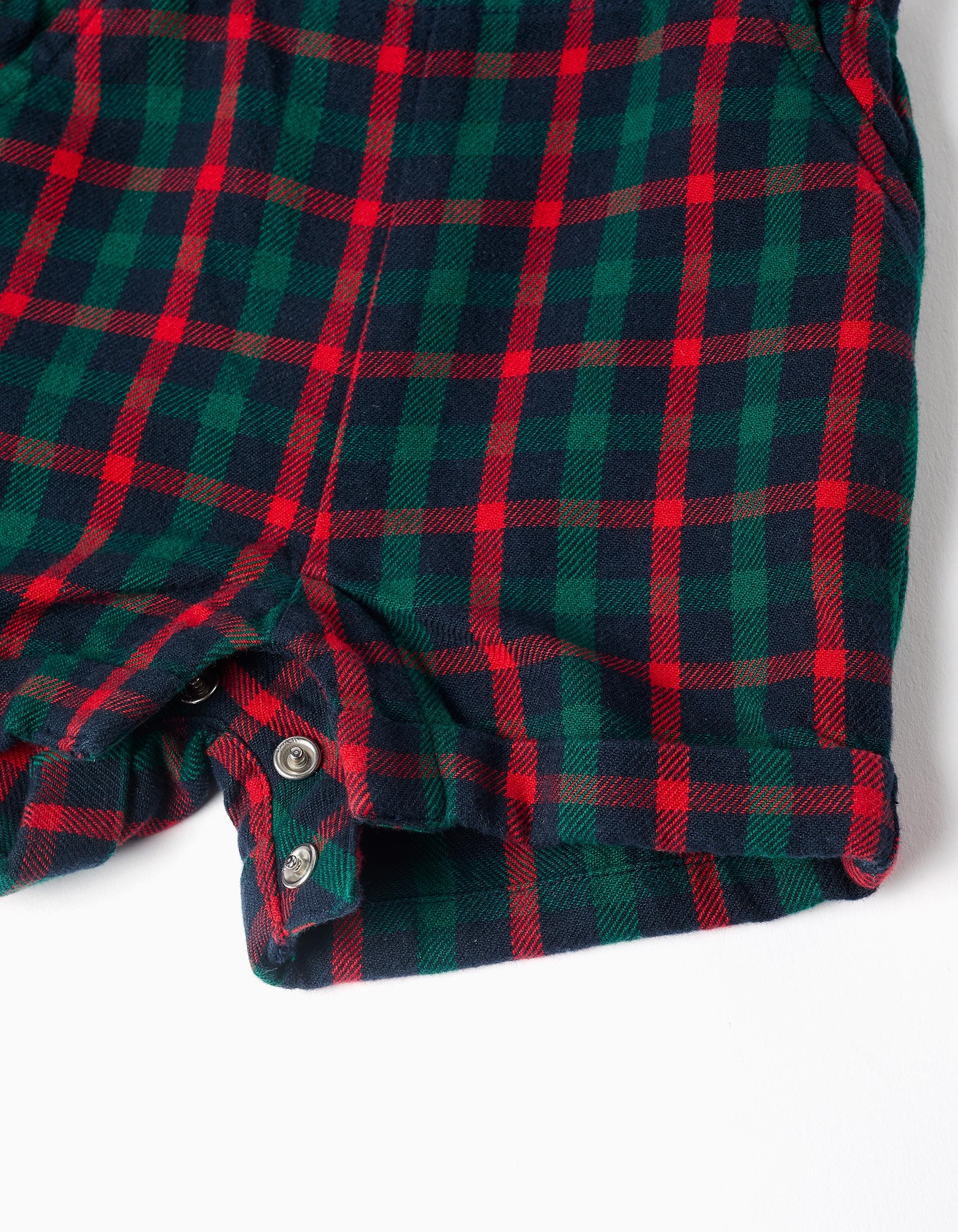 Bodysuit + checked twill dungarees You&Me for newborn boys, multicolour