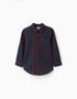 Camisa de algodón a cuadros You&Me para niño, multicolor