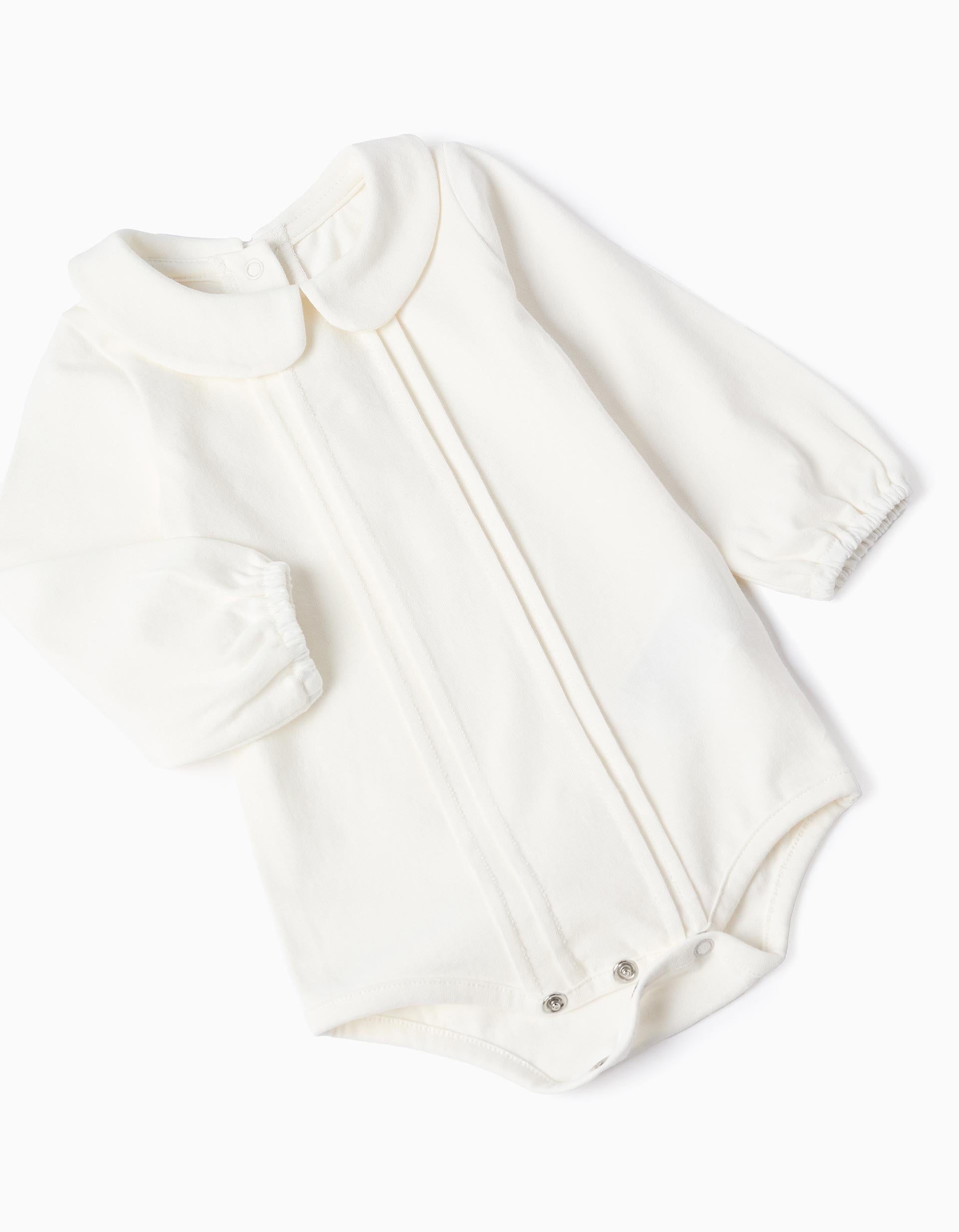 Cotton bodysuit + twill skirt You&Me for newborn girls, white/dark blue