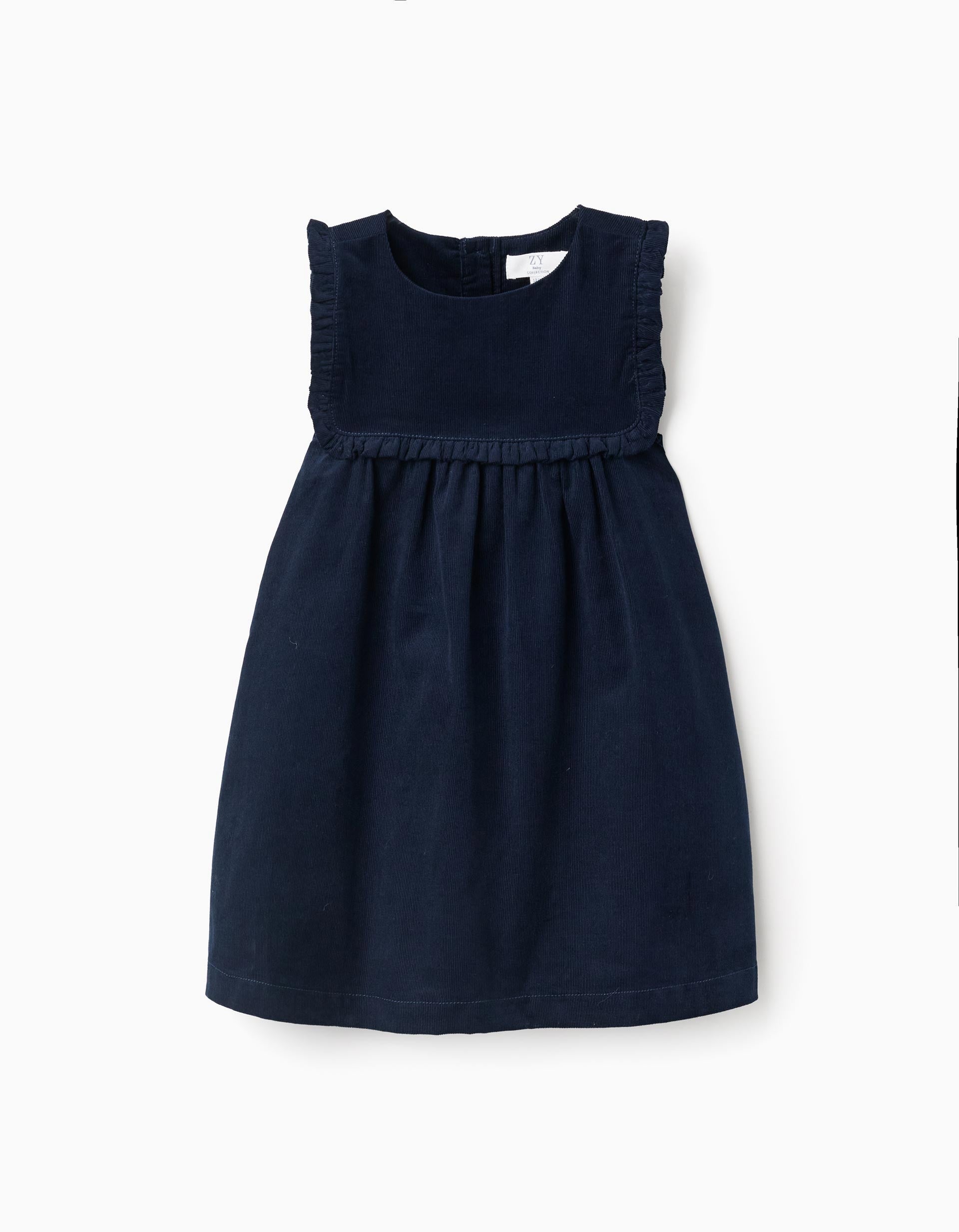 Corduroy Dress for Baby Girls 'B&S', Dark Blue