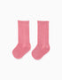 Calcetines Altos de Punto Calado con Caña Ondulada para Bebé Niña, Rosa