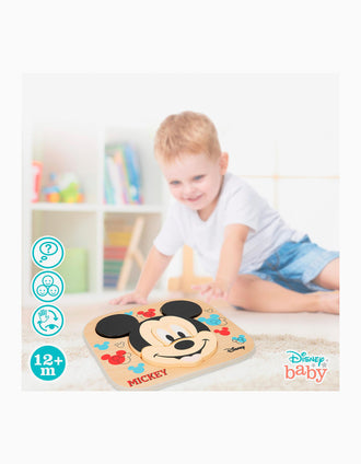 Puzzle en Bois Plaque Mickey Disney 12M+