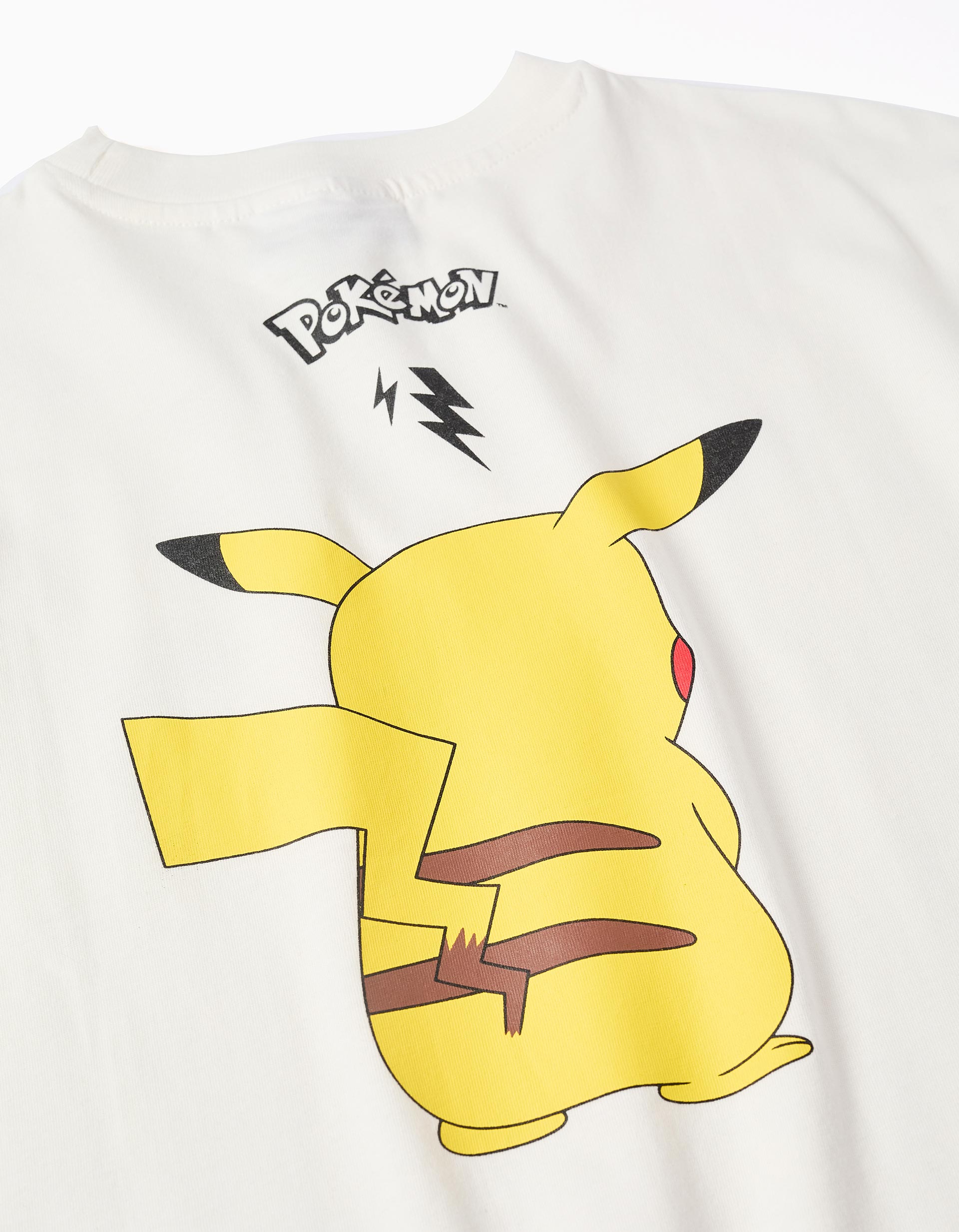T-shirt en coton avec imprimé Pikachu pour garçon, blanc
