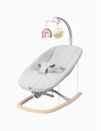 Baby Bouncer Chicco Zen Wave, Wooden Grey