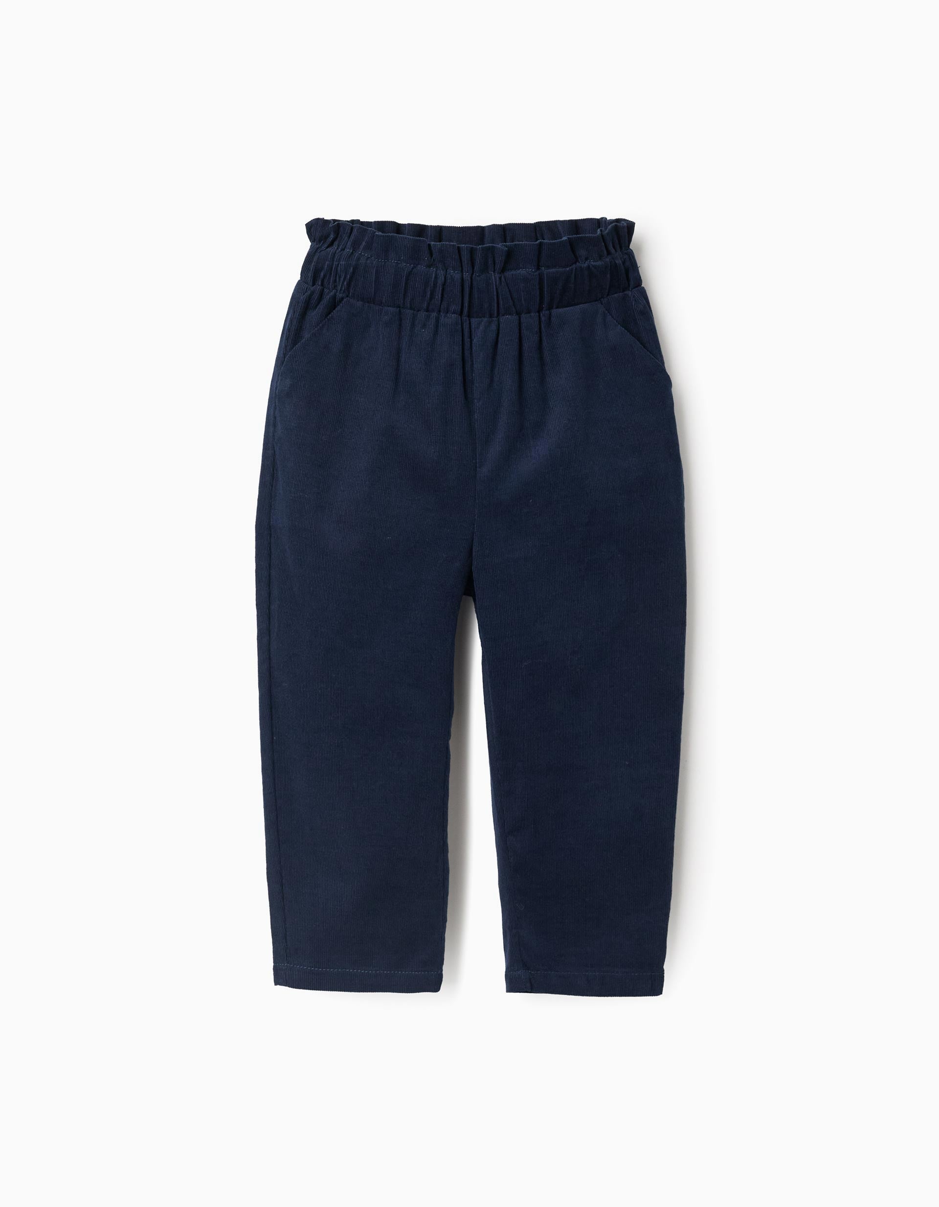 Corduroy Trousers for Baby Girls 'B&S', Dark Blue