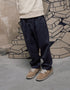 Pantalon chino baggy en sergé B&S pour garçon, gris foncé