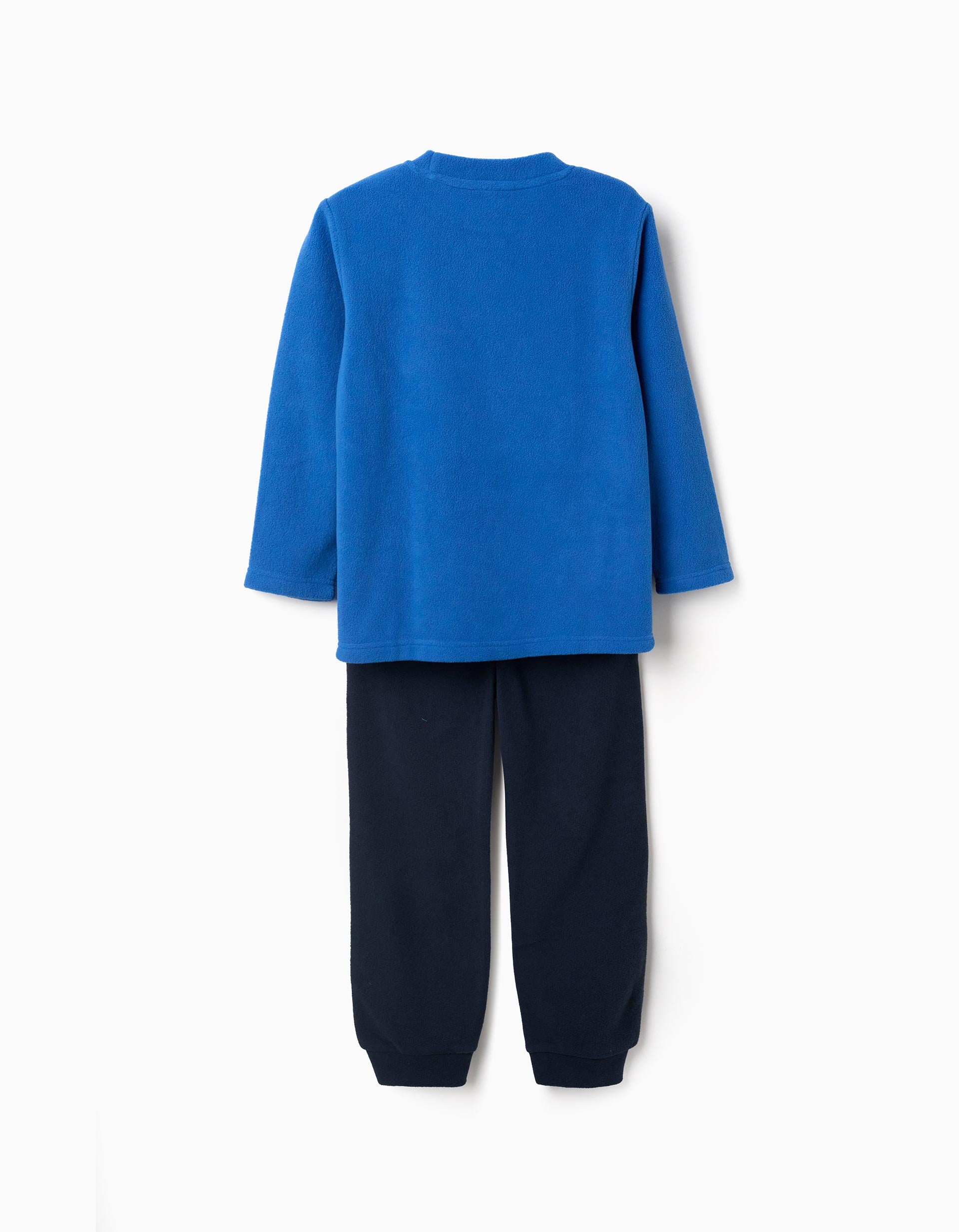 Fleece pyjamas with Sonic print for boys, blue
