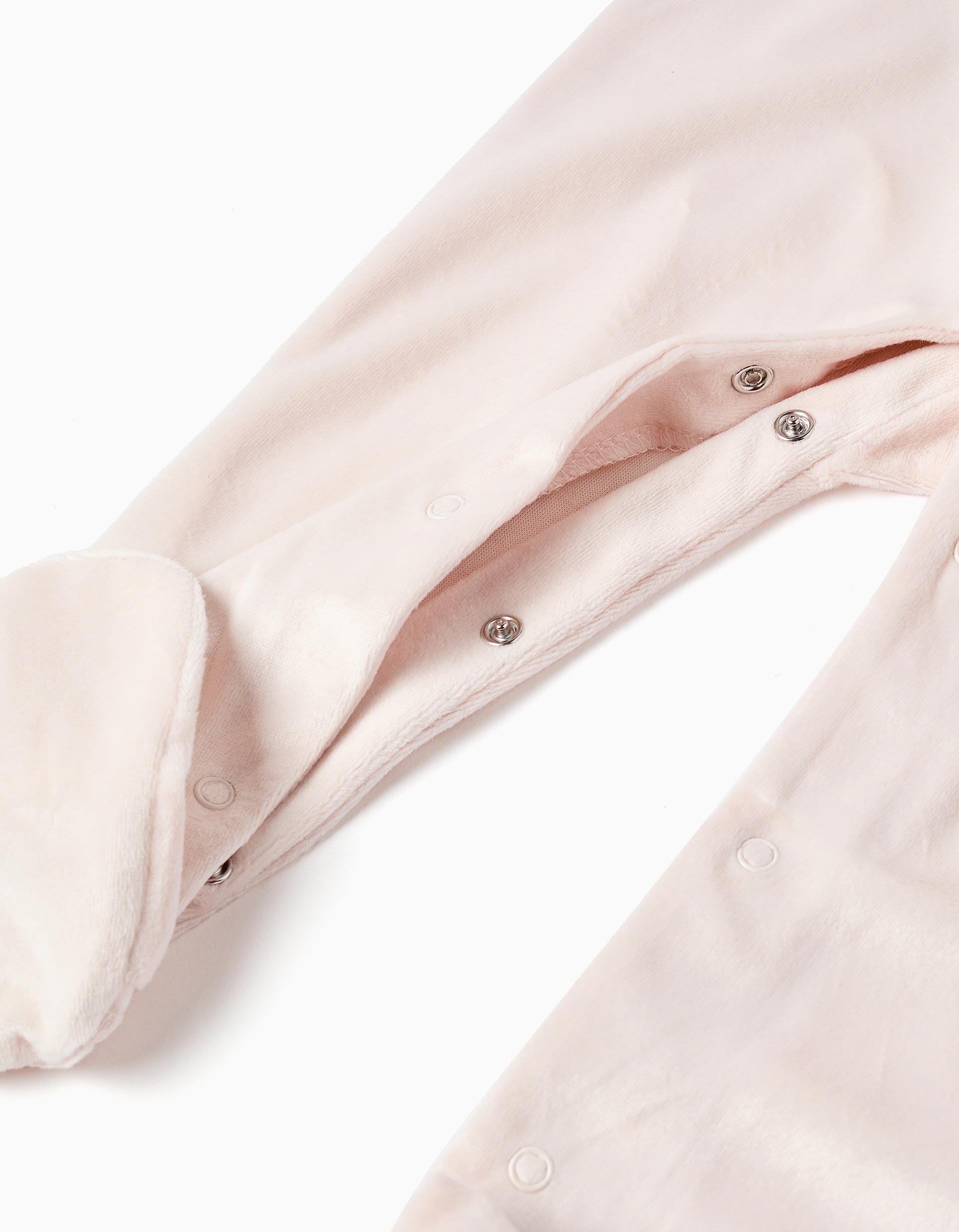 Grenouillère en velours avec Minnie pour nouveau-née et bébé fille, beige