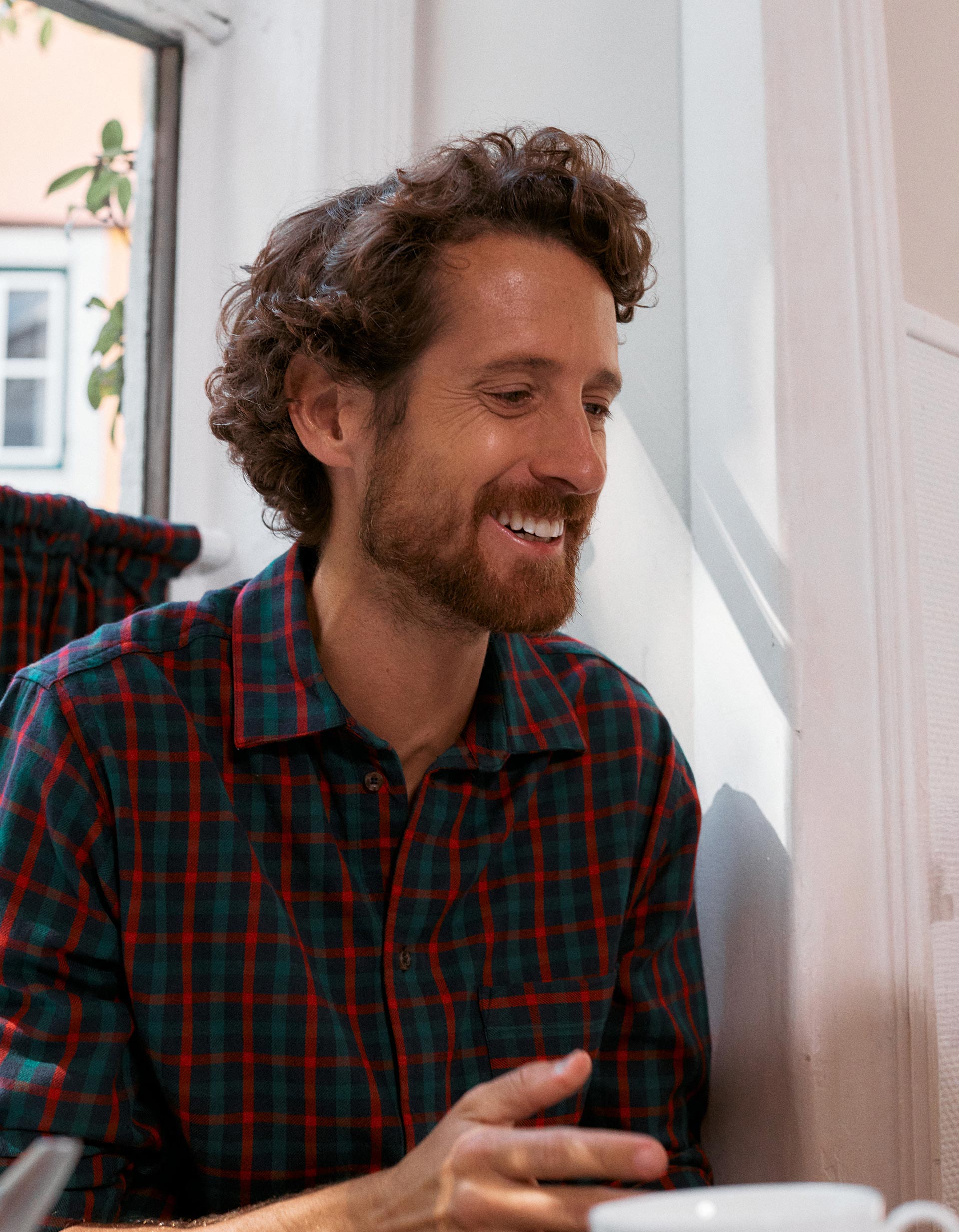 Chemise en coton à carreaux You&Me pour adulte, vert/bleu/rouge