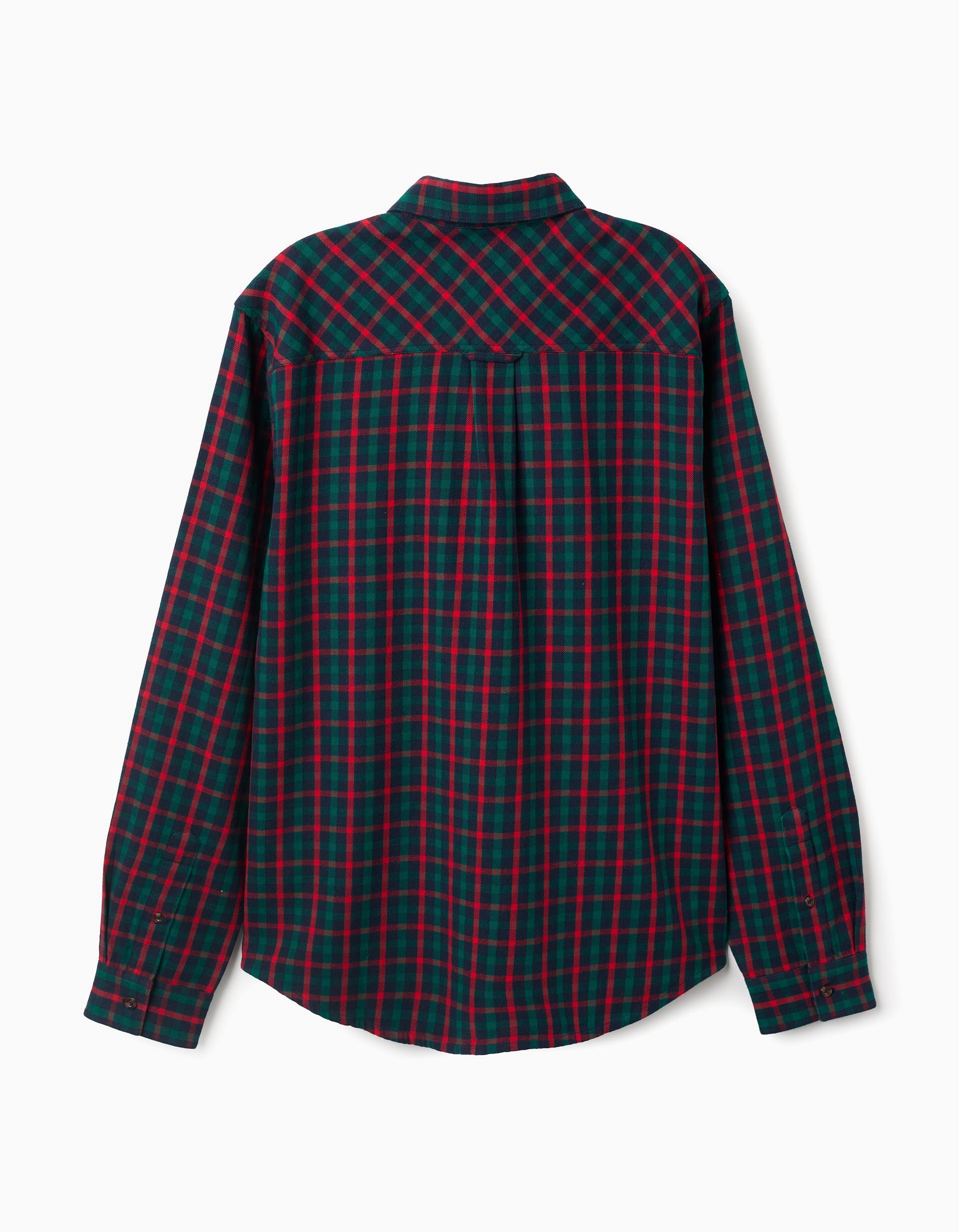 Chemise en coton à carreaux You&Me pour adulte, vert/bleu/rouge