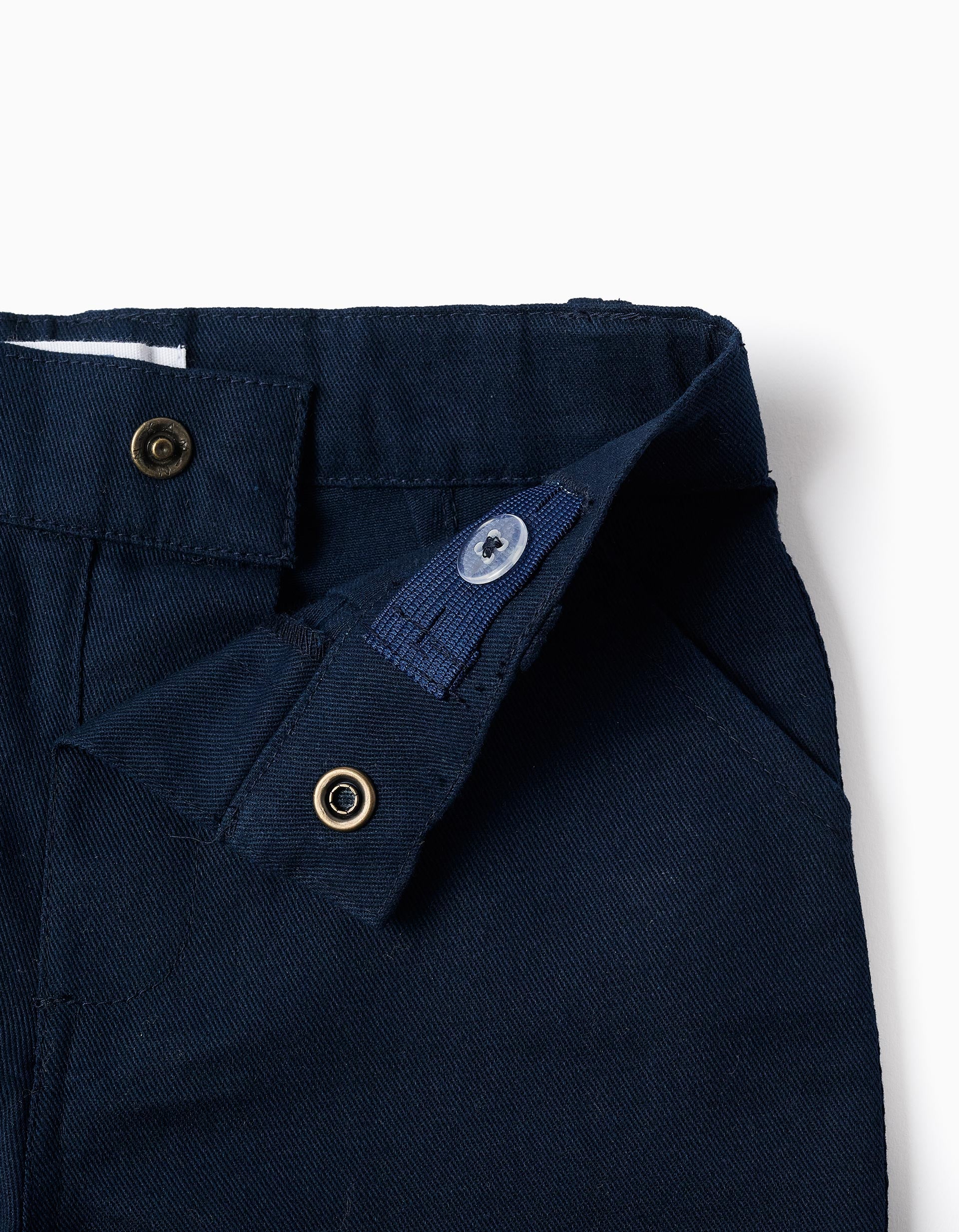 Chemise rayée à manches longues + short en coton pour bébé garçon, bleu