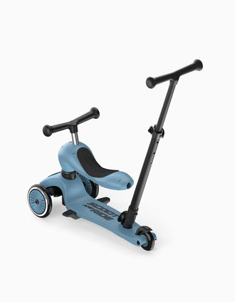 Scooter and Helmet Push&Go Set Scoot & Ride 12M+, Blue