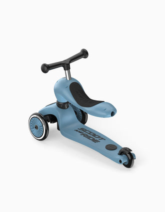 Scooter and Helmet Push&Go Set Scoot & Ride 12M+, Blue