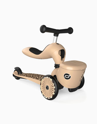 Scooter and Helmet Set Scoot & Ride 12M+, Leopard