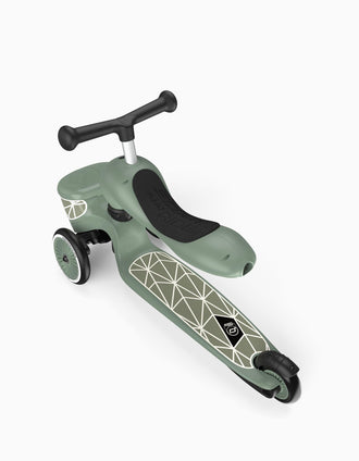 Scooter Highwaykick 1 Lifestyle Scoot & Ride 12M+, Green Lines