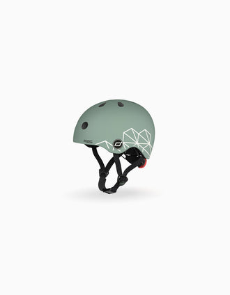 Helmet XXS-S Scoot & Ride, Green Lines