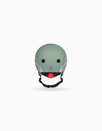 Helmet XXS-S Scoot & Ride, Green Lines