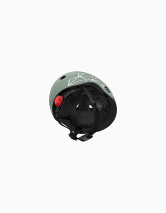 Helmet XXS-S Scoot & Ride, Green Lines