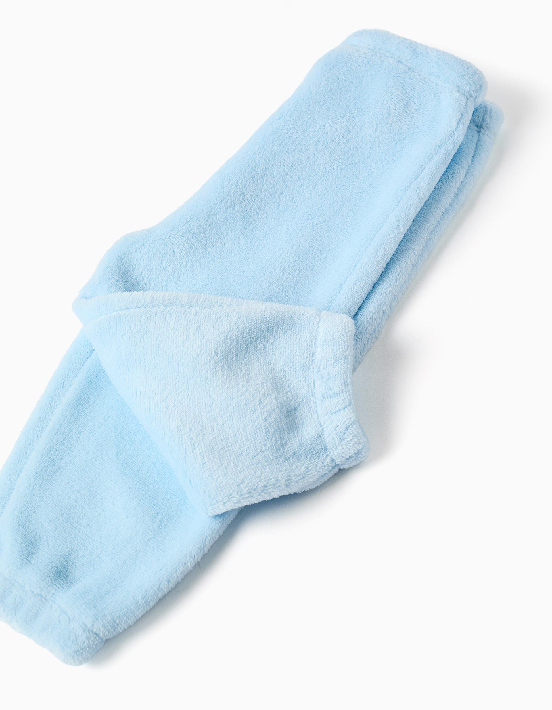 Pyjama en polaire corail avec imprimé Mickey pour bébé garçon, blanc/bleu