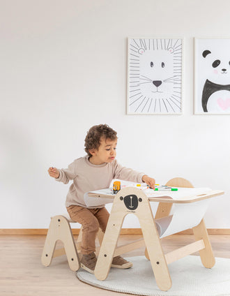 Activity Table With Board Mamatoyz 24M+, Natural