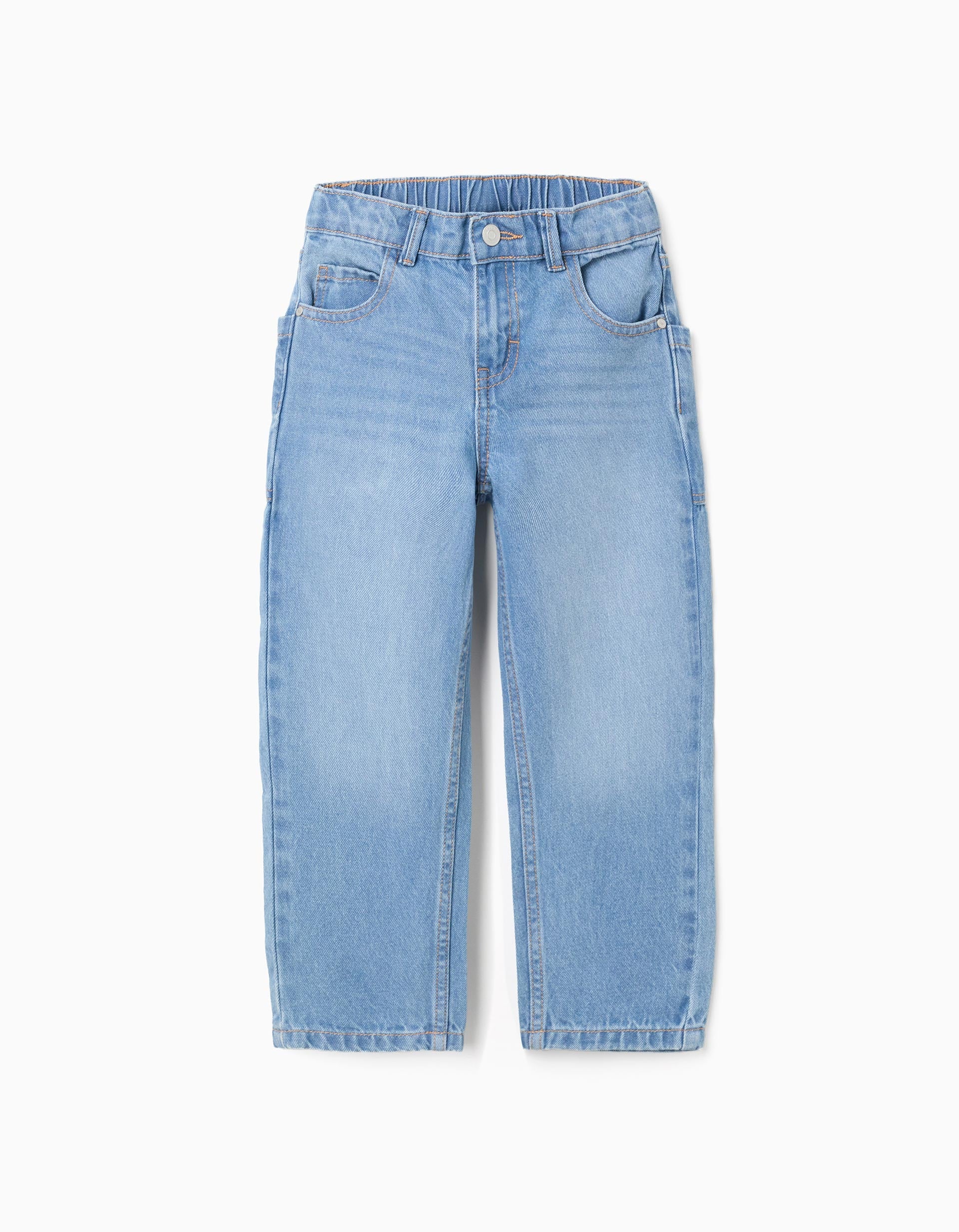 Baggy denim trousers for boys, light blue