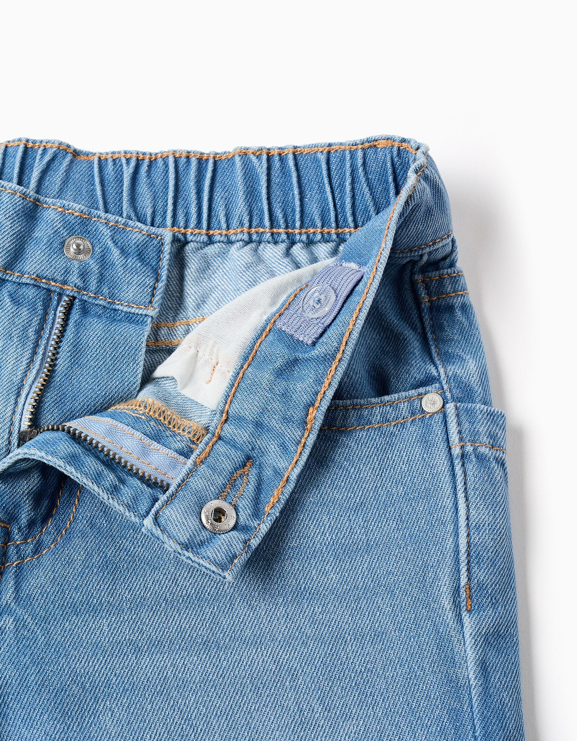 Baggy denim trousers for boys, light blue