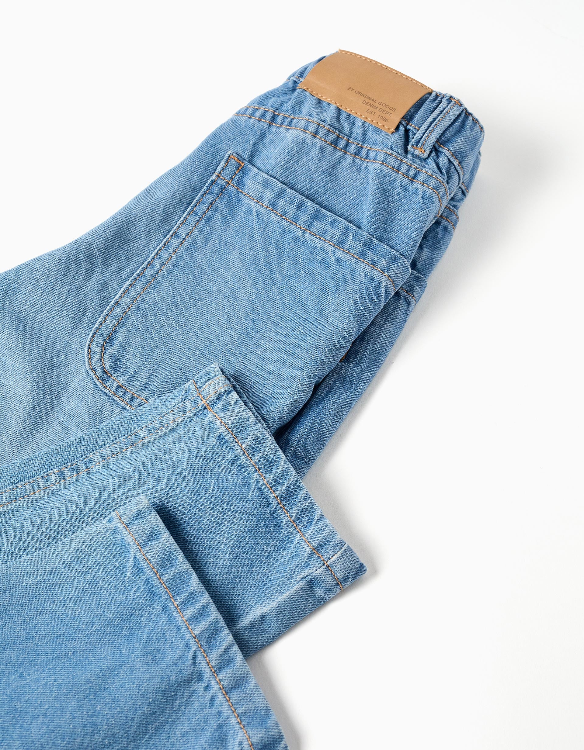 Baggy denim trousers for boys, light blue