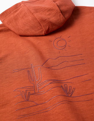 Sweat à capuche avec imprimés Work of Art pour garçon, orange
