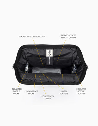 Bolso Cambiador Nikidom, Black