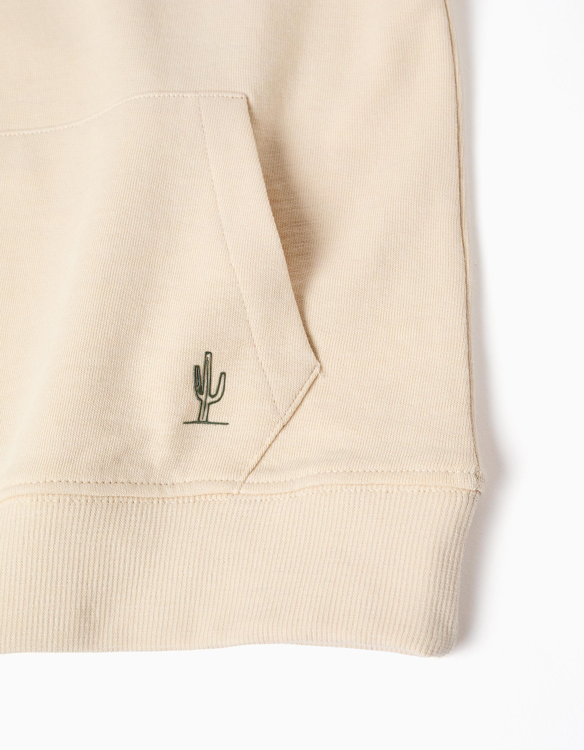 Sweat en coton avec imprimé Work of Art pour garçon, beige clair