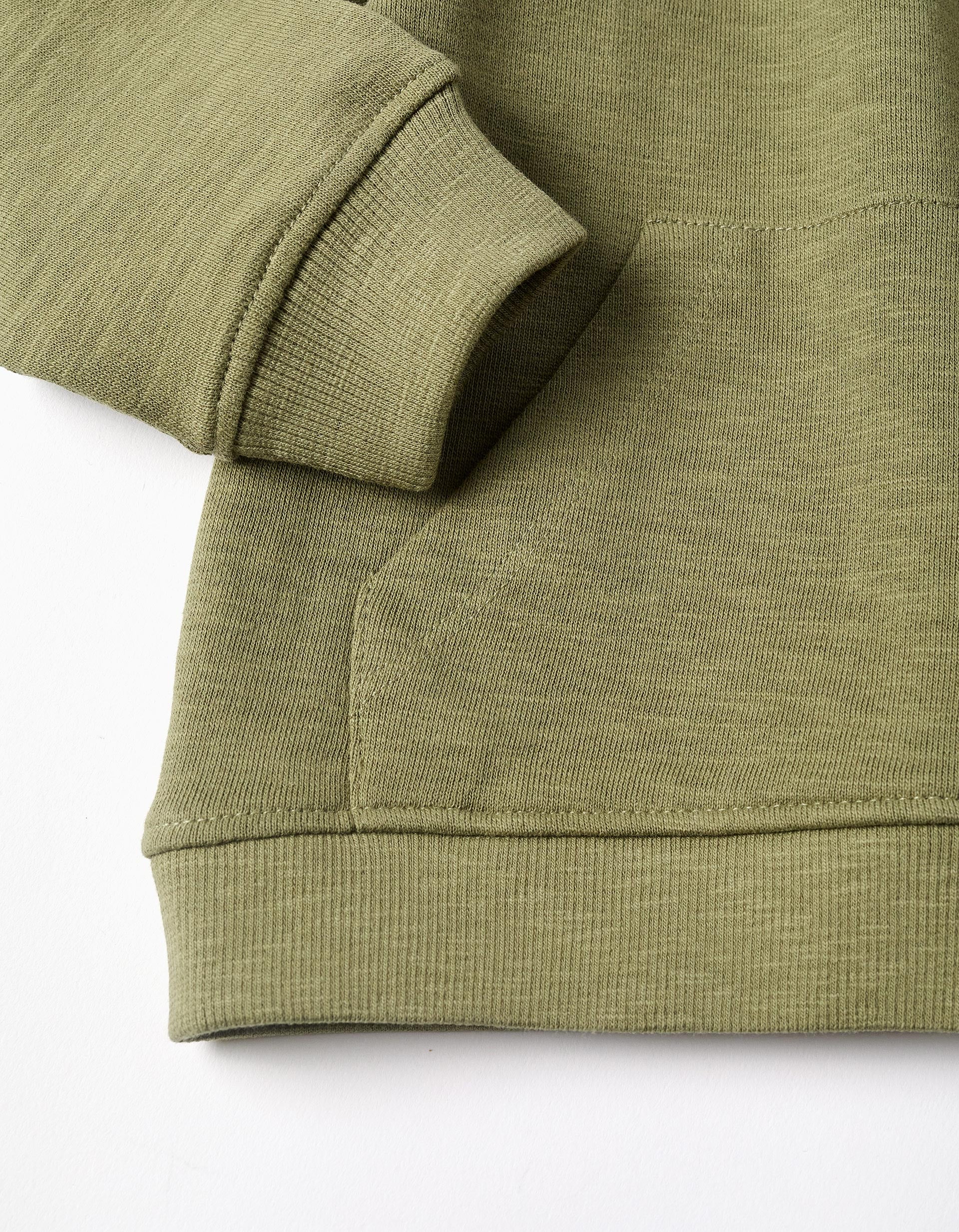 Sweat de algodão Volcanic Island para bebé menino, verde-escuro