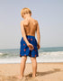 Swim shorts with Spider-Man motif and drawstring for boys, blue